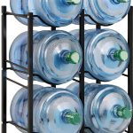 LIANTRAL Water Dispenser Stand Metal Stackable Silver Black-0