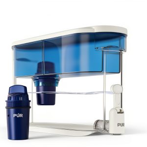 PUR 30 Cup Water Filter Dispenser Slim White-0