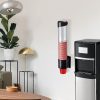 IWNTWY Black Cup Dispenser Plastic Universal Fit Wall Mount-4