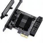MZHOU PCIe SATA Card 6 Port 6Gbps Black Adapter-0