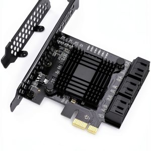 MZHOU PCIe SATA Card 6 Port 6Gbps Black Adapter-0