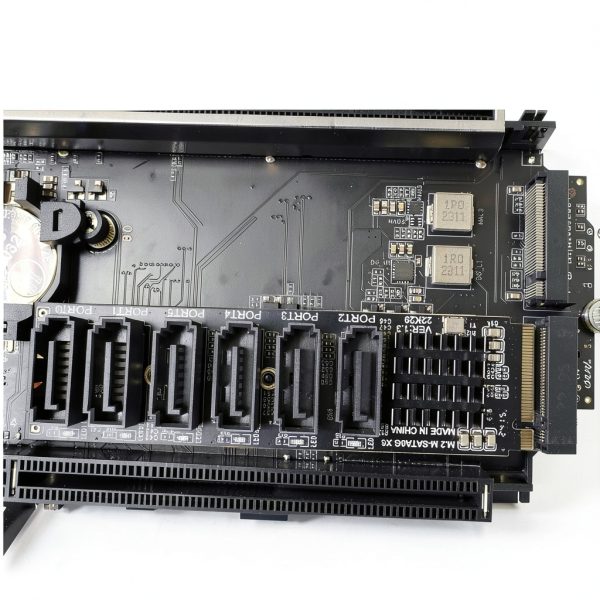 RIITOP NVMe to SATA Adapter M2S6G-6P 6 SATA Ports PCIe x4-6