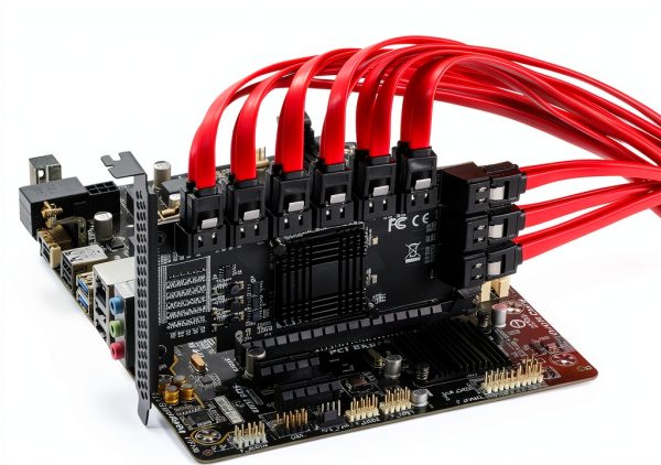 MZHOU 18-Port SATA PCIe Card 4X ASM1166 6Gbps for Windows Linux-4