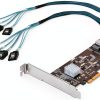 StarTech.com 8-Port SATA PCIe Card 6Gbps Dual Mini‑SAS Black-0