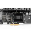 MZHOU 18-Port SATA PCIe Card 4X ASM1166 6Gbps for Windows Linux-2