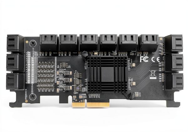 MZHOU 18-Port SATA PCIe Card 4X ASM1166 6Gbps for Windows Linux-2