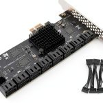 PCIe SATA Controller Trotwei Blue SU-20 20 Port SATA 3.0 Card-0