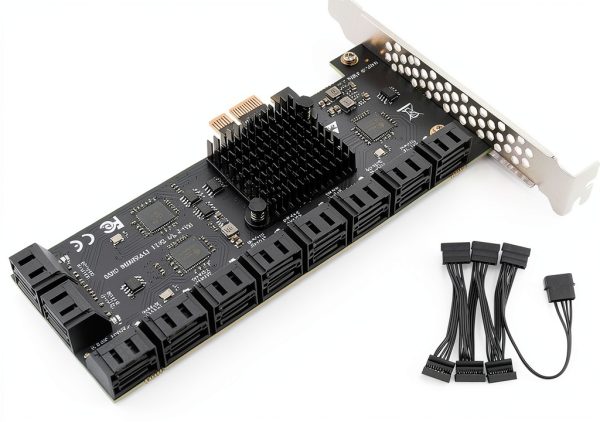 PCIe SATA Controller Trotwei Blue SU-20 20 Port SATA 3.0 Card-0